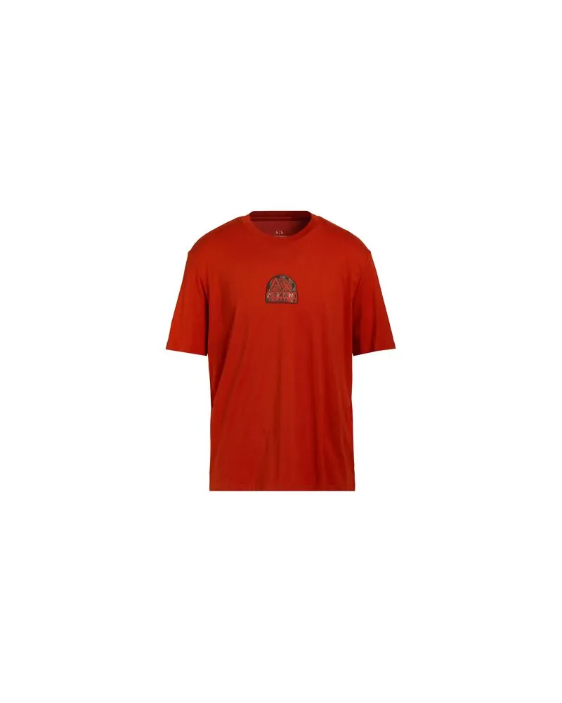 Armani Exchange TOPS - T-shirtsauf YOOX.COM Rostrot