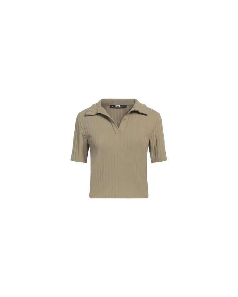 Karl Lagerfeld TOPS - Poloshirtsauf YOOX.COM Militärgrün