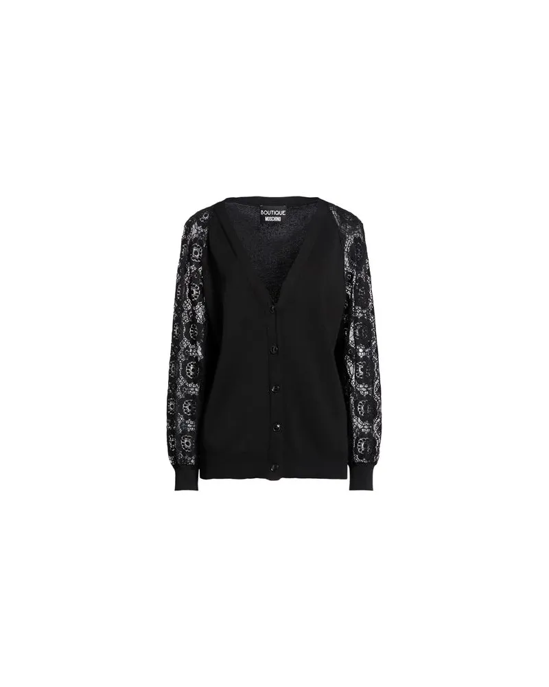 Moschino STRICKWAREN - Strickjackenauf YOOX.COM Schwarz