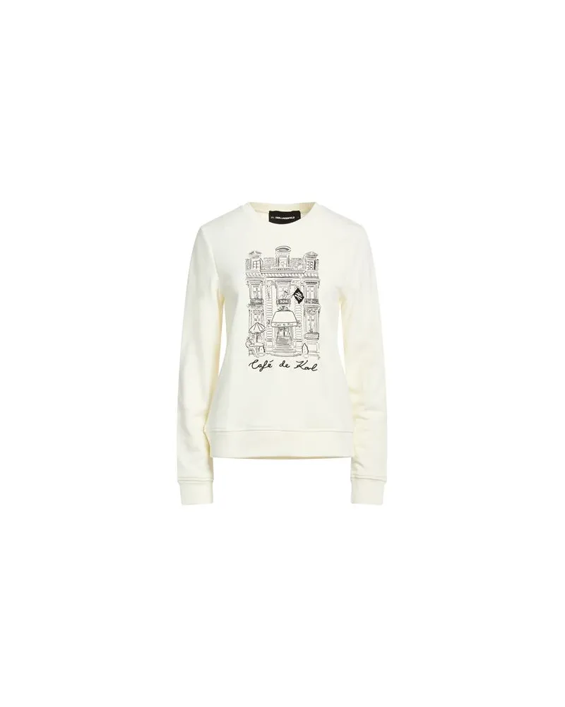 Karl Lagerfeld TOPS - Sweatshirtsauf YOOX.COM Elfenbein