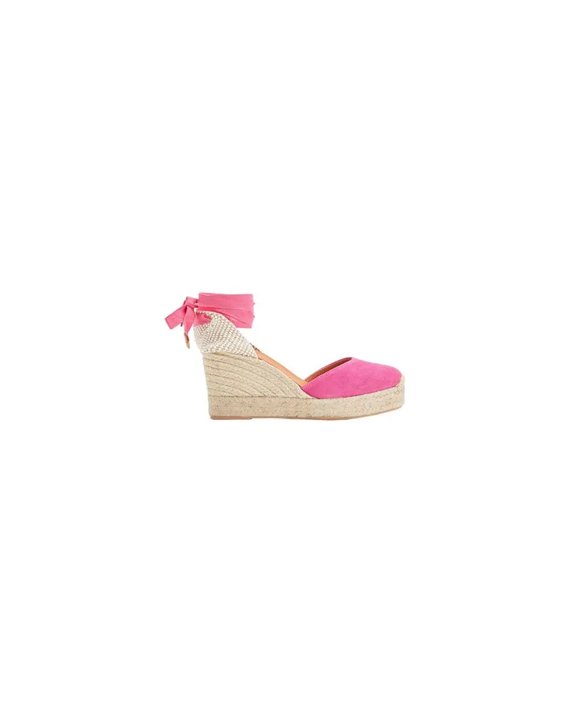 8 by Yoox SUEDE ESSENTIAL WEDGE ESPADRILLES - SCHUHE - Espadrillesauf YOOX.COM Fuchsia