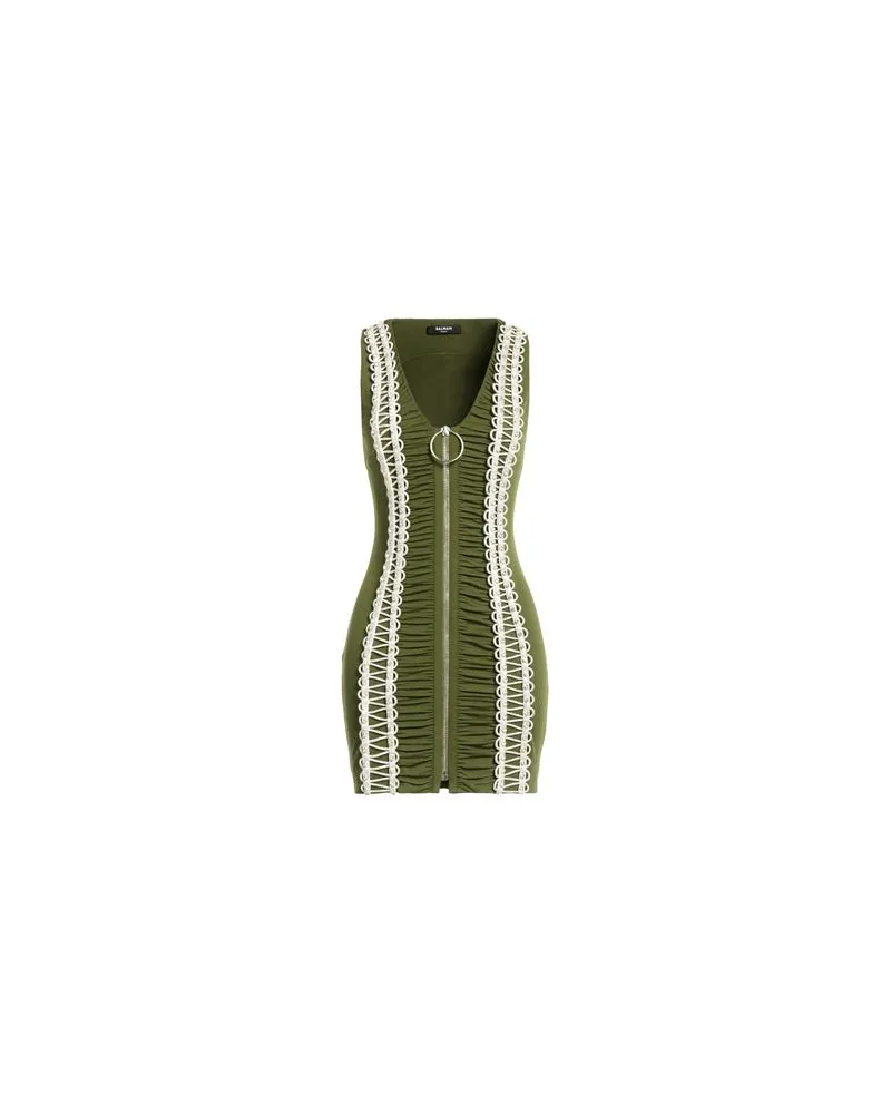 Balmain KLEIDER - Mini-Kleiderauf YOOX.COM Militärgrün