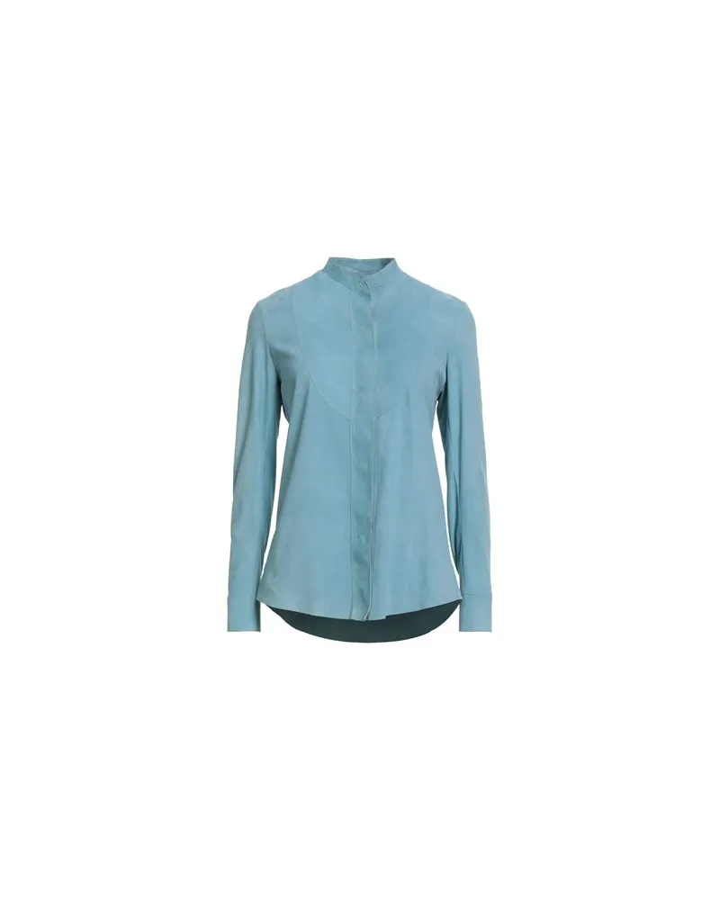 Salvatore Santoro TOPS - Hemdenauf YOOX.COM Hellblau