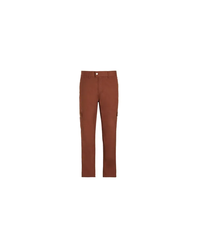 8 by Yoox ORGANIC COTTON WIDE LEG CARGO PANTS - HOSEN & RÖCKE - Hosenauf YOOX.COM Schokobraun