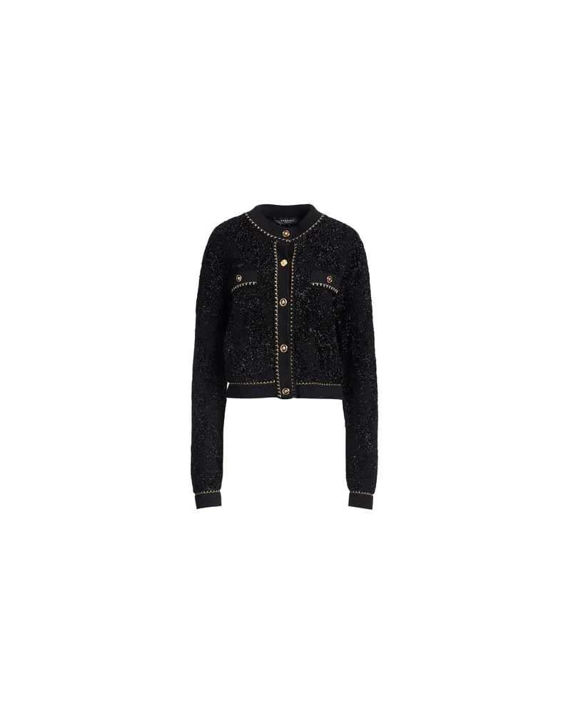 Versace STRICKWAREN - Strickjackenauf YOOX.COM Schwarz