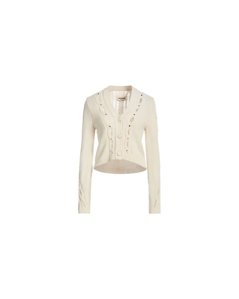 Zadig & Voltaire STRICKWAREN - Strickjackenauf YOOX.COM Elfenbein