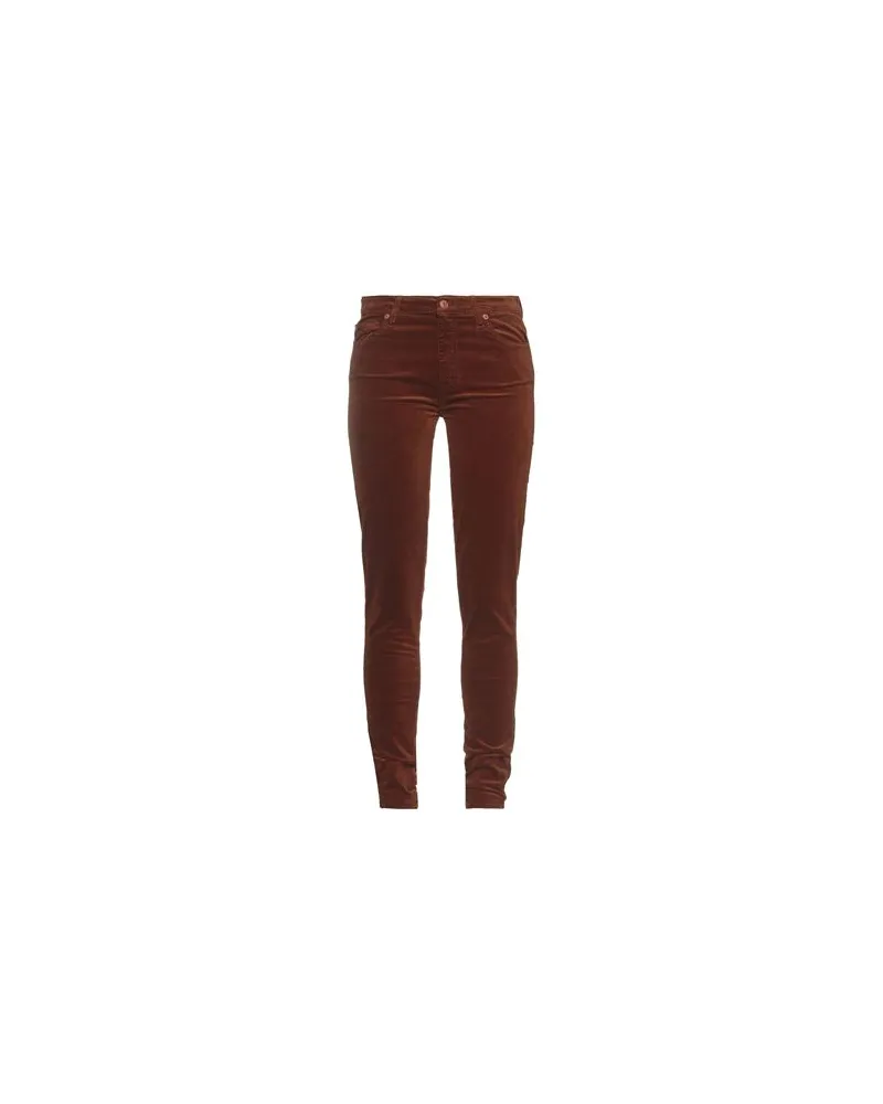 7 for all mankind HOSEN & RÖCKE - Hosenauf YOOX.COM Schokobraun