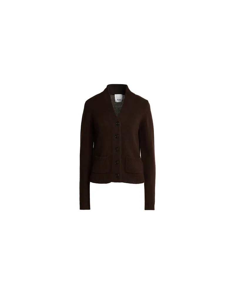 ALLUDE STRICKWAREN - Strickjackenauf YOOX.COM Dunkelbraun