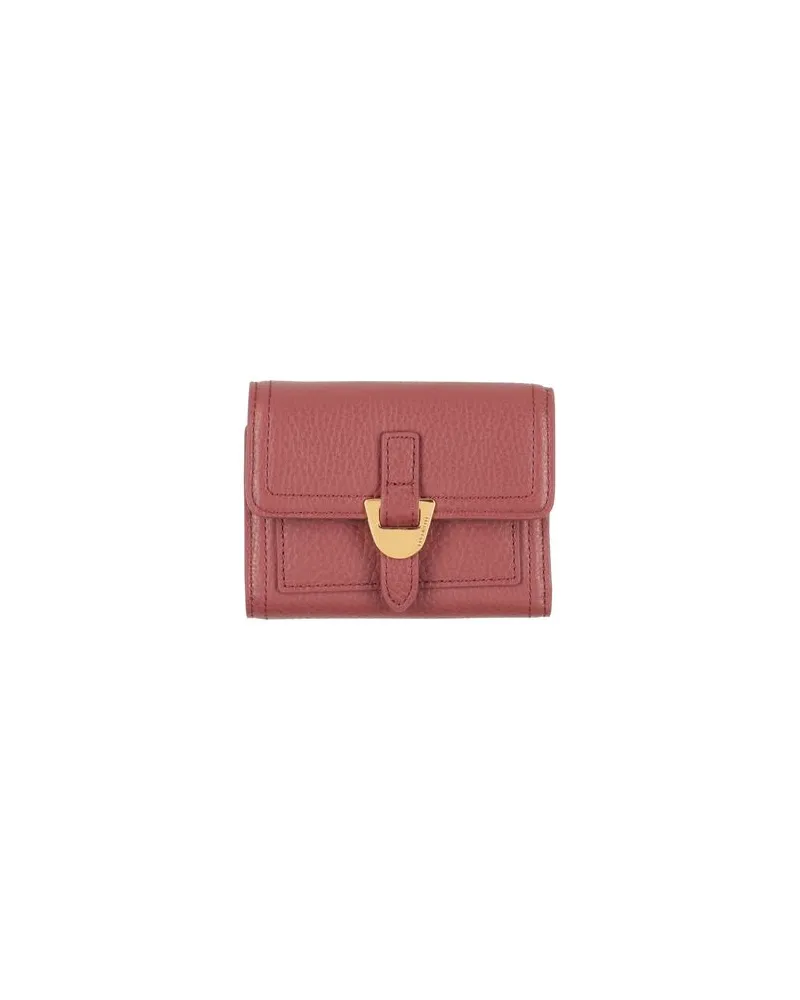 Coccinelle Kleinlederwaren - Brieftaschenauf YOOX.COM Ziegelrot