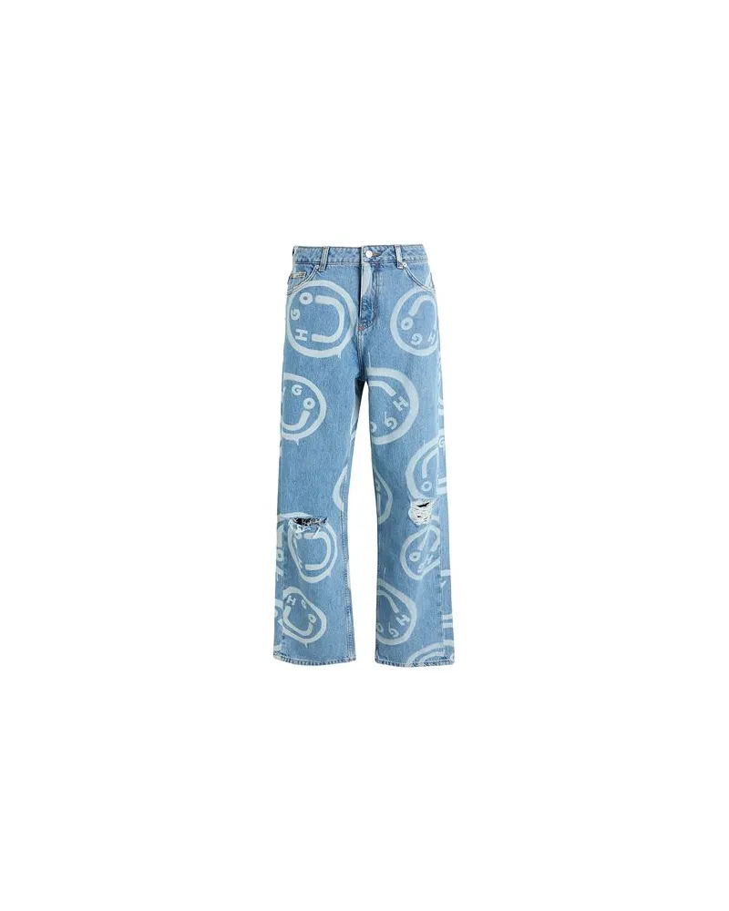 HUGO BOSS HOSEN & RÖCKE - Jeanshosenauf YOOX.COM Blau