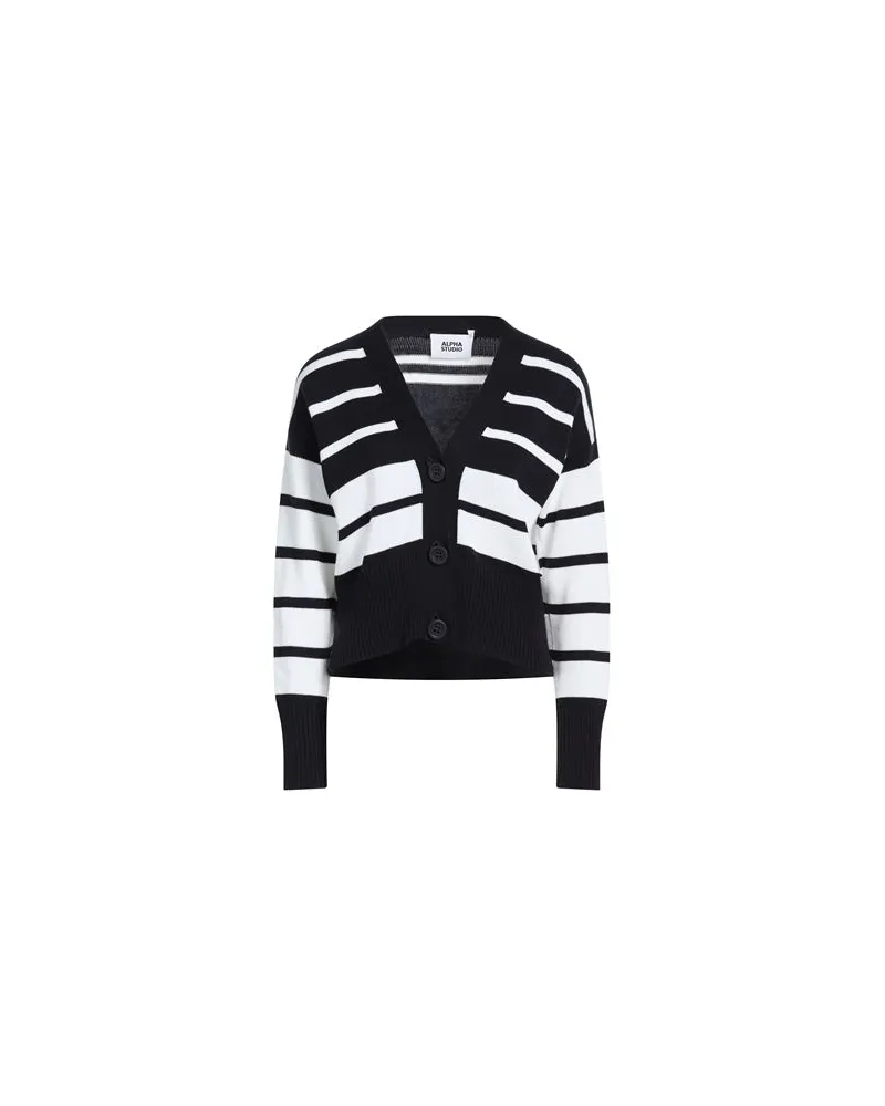 Alpha Studio STRICKWAREN - Strickjackenauf YOOX.COM Nachtblau