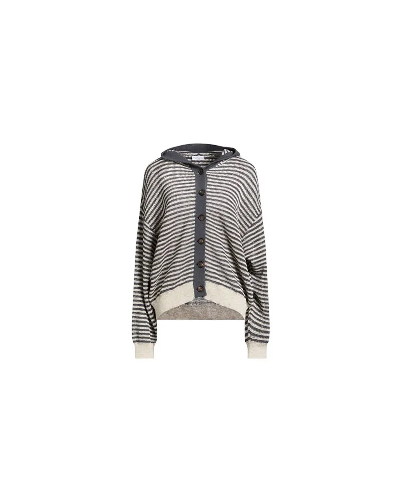 Brunello Cucinelli STRICKWAREN - Strickjackenauf YOOX.COM Braungrau