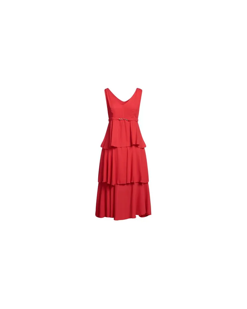 Rinascimento KLEIDER - Midi-Kleiderauf YOOX.COM Rot