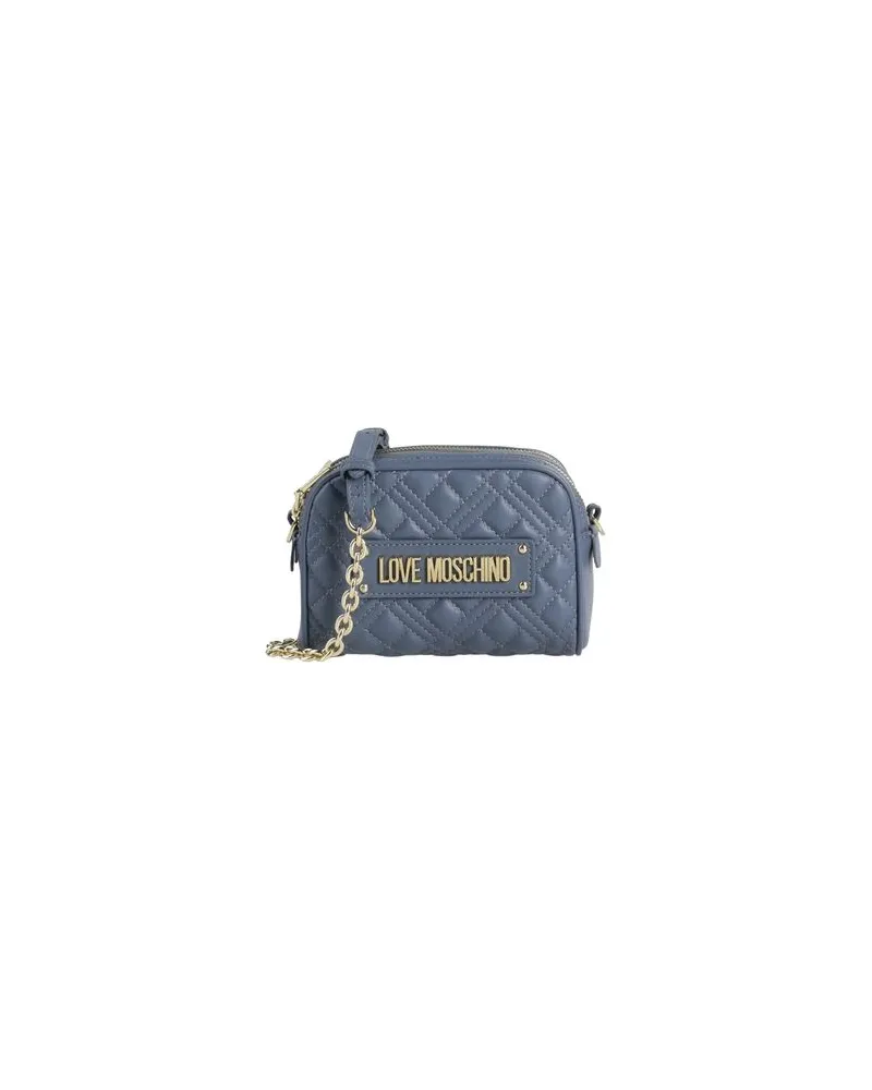 Moschino TASCHEN - Umhängetascheauf YOOX.COM Taubenblau
