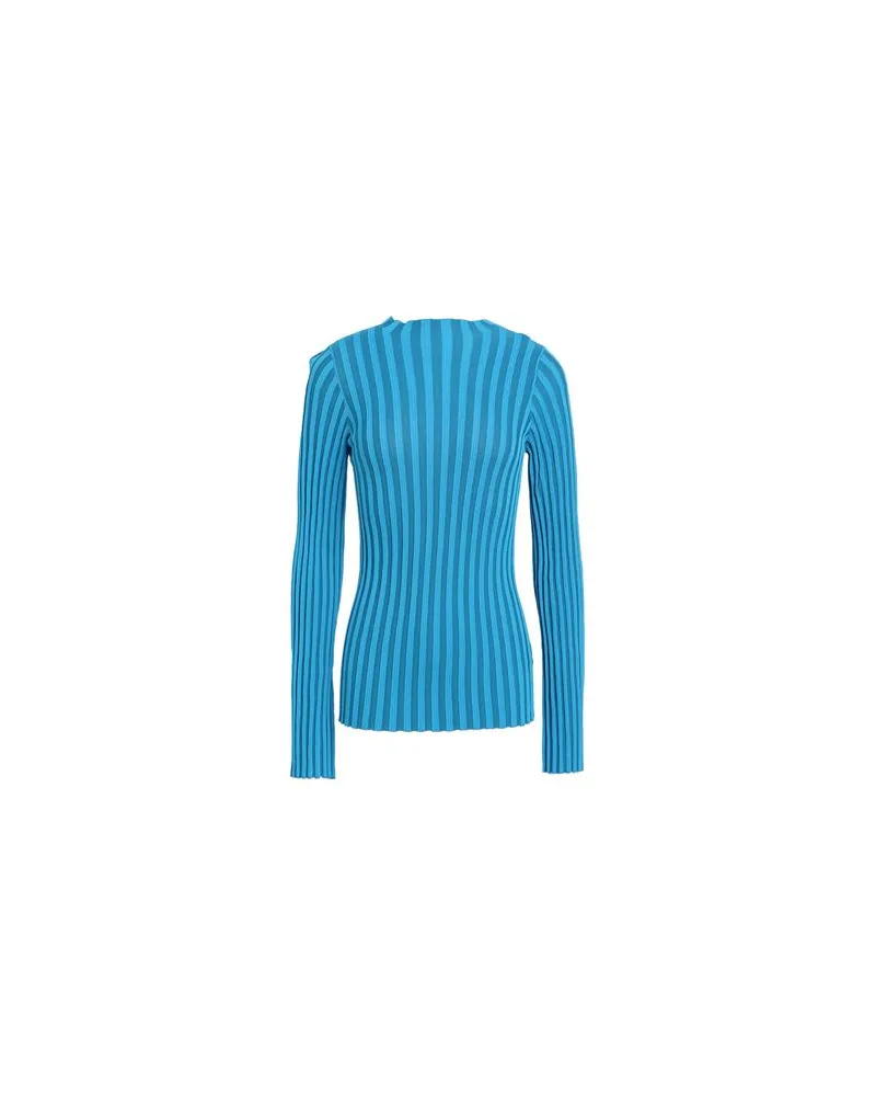 Topshop STRICKWAREN - Rollkragenpulloverauf YOOX.COM Azurblau