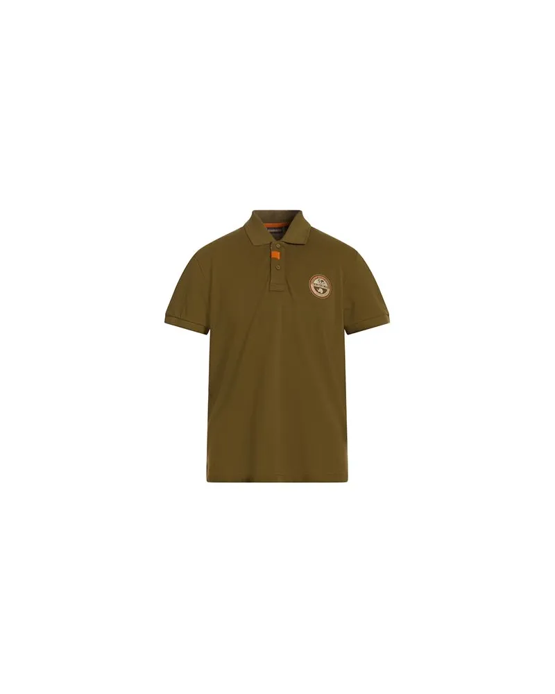 Napapijri E-CLANIS SS - TOPS - Poloshirtsauf YOOX.COM Militärgrün