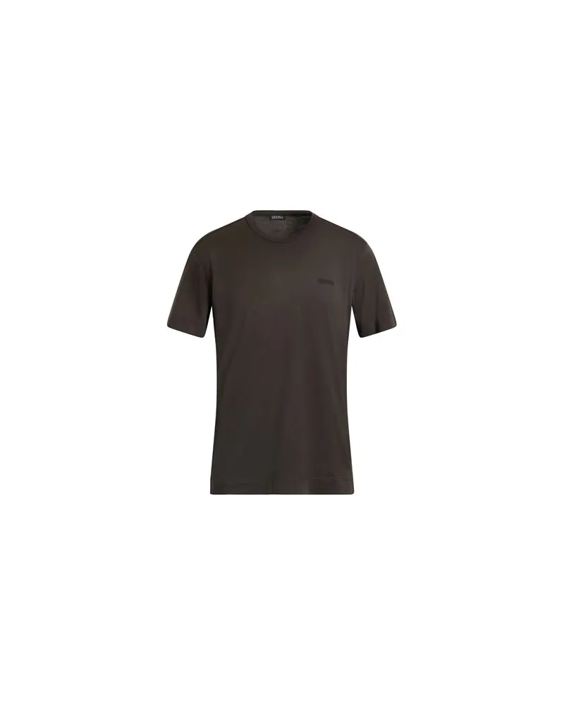 Ermenegildo Zegna TOPS - T-shirtsauf YOOX.COM Dunkelbraun