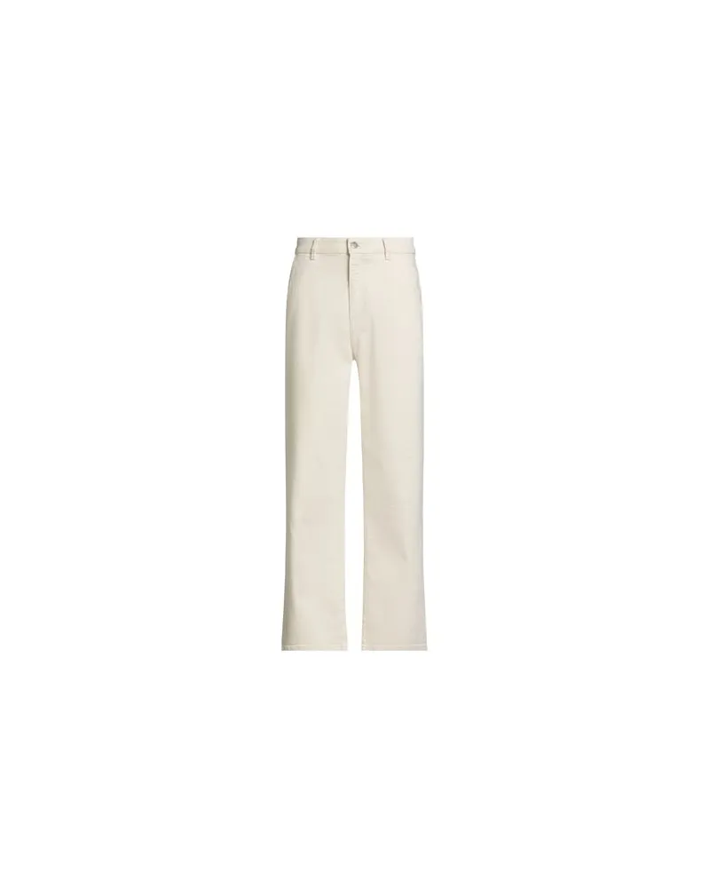 HUGO BOSS HOSEN & RÖCKE - Jeanshosenauf YOOX.COM Cremeweiß