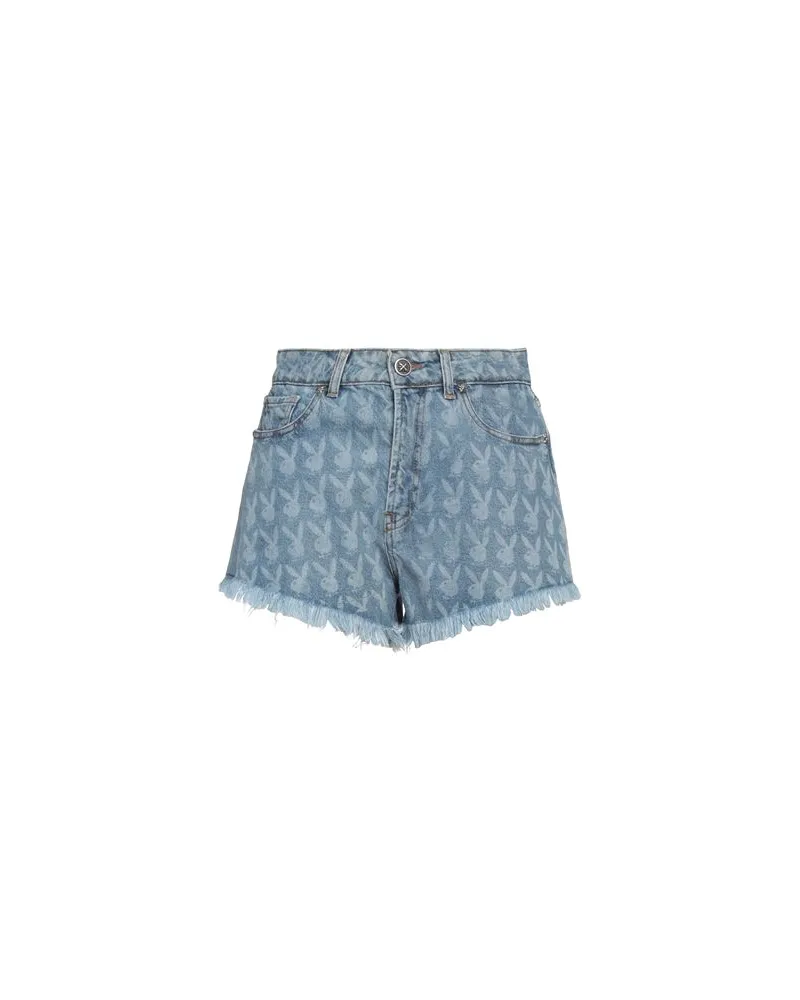 John Richmond HOSEN & RÖCKE - Jeansshortsauf YOOX.COM Blau