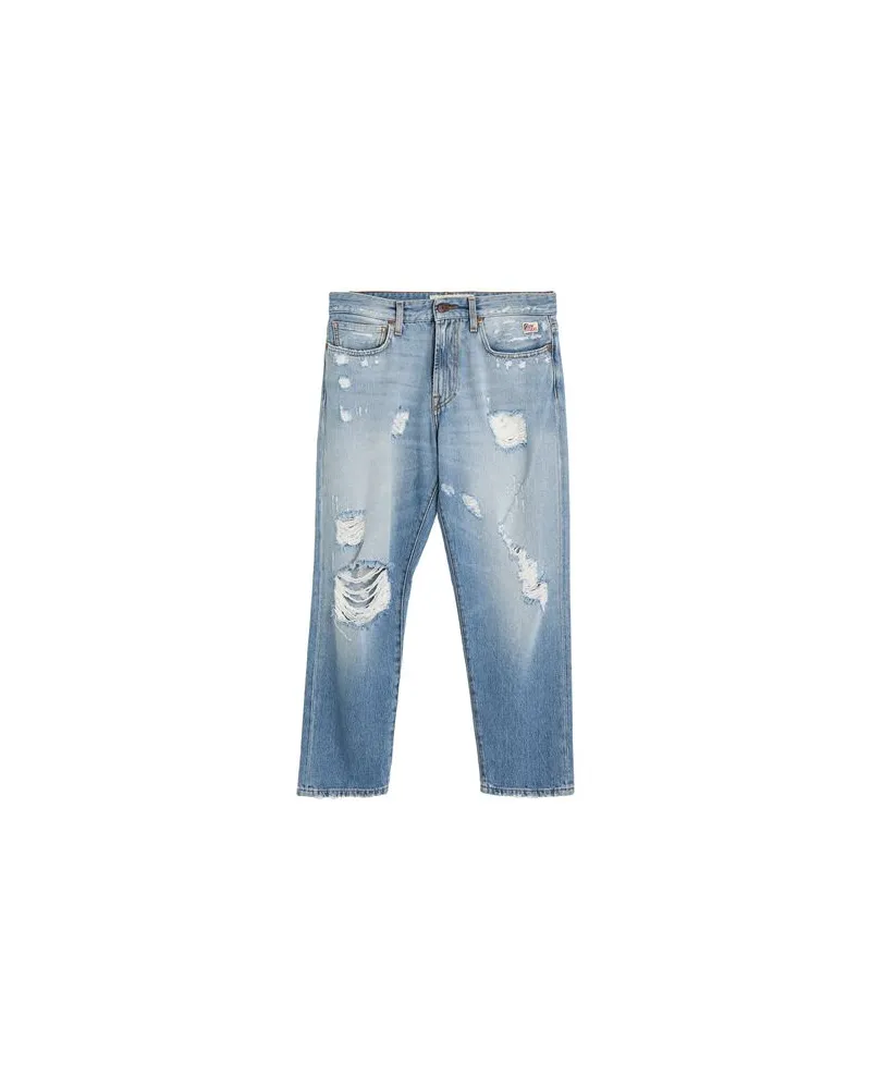 Roy Roger's HOSEN & RÖCKE - Jeanshosenauf YOOX.COM Blau