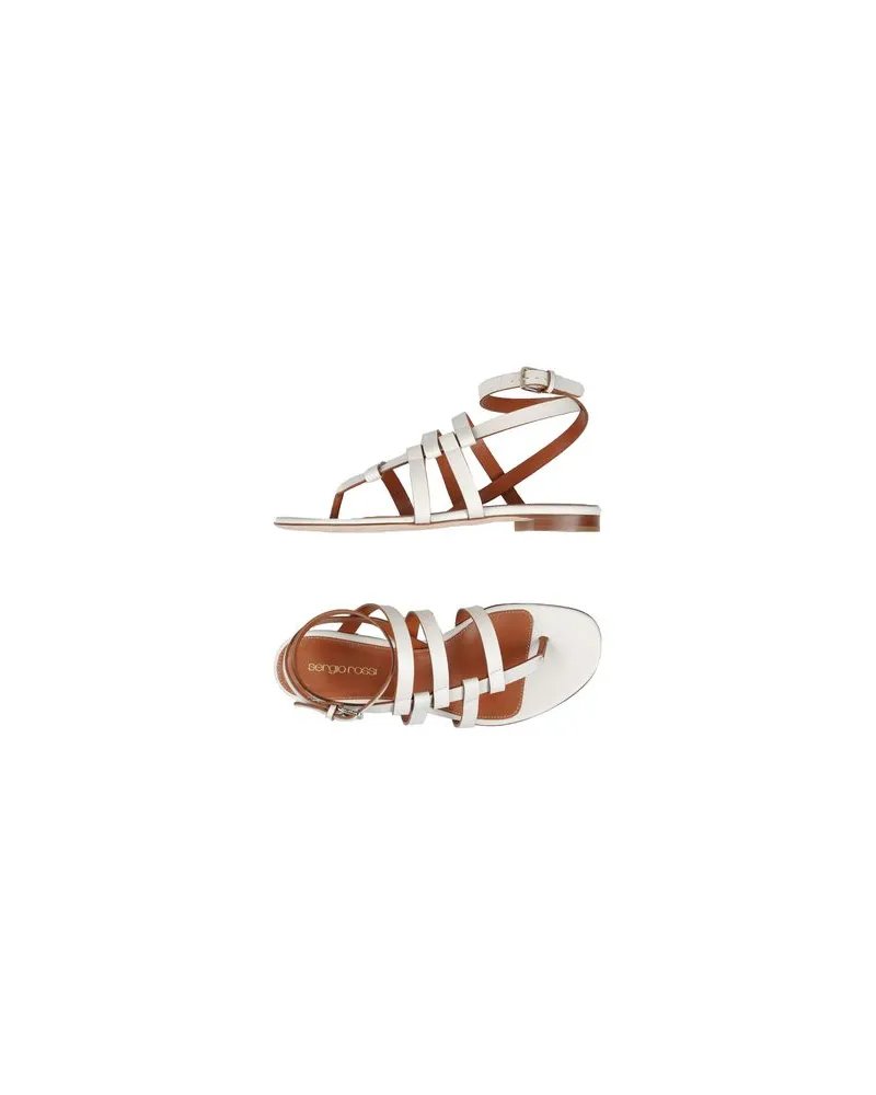 Sergio Rossi SCHUHE - Zehentrennerauf YOOX.COM Elfenbein