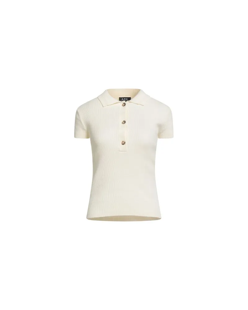 A.P.C. STRICKWAREN - Pulloverauf YOOX.COM Cremeweiß