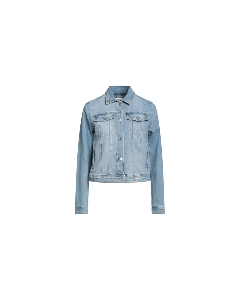 Guess JACKEN & MÄNTEL - Jeansjacken/Mäntelauf YOOX.COM Blau