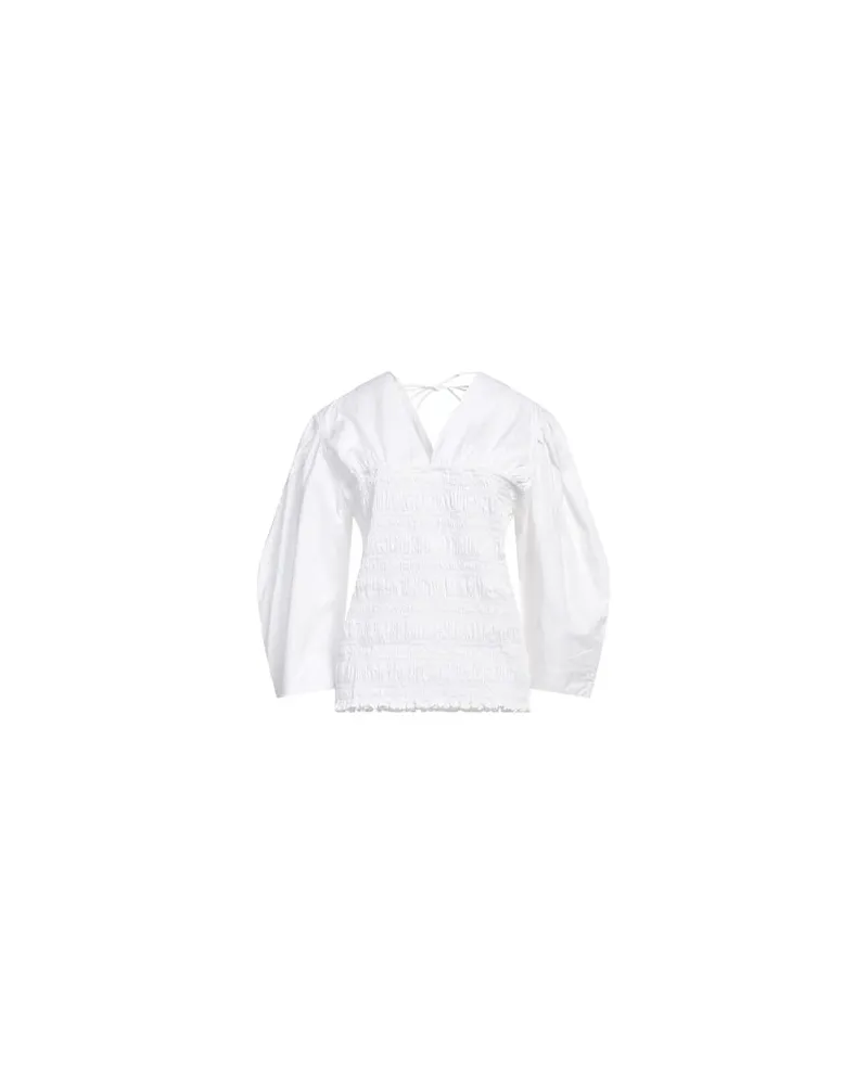 Ganni TOPS - Topsauf YOOX.COM Weiß