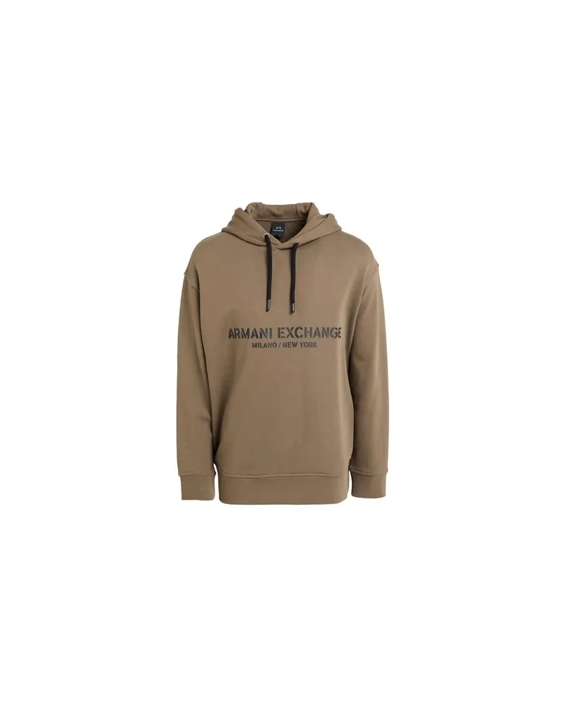 Armani Exchange TOPS - Sweatshirtsauf YOOX.COM Khaki
