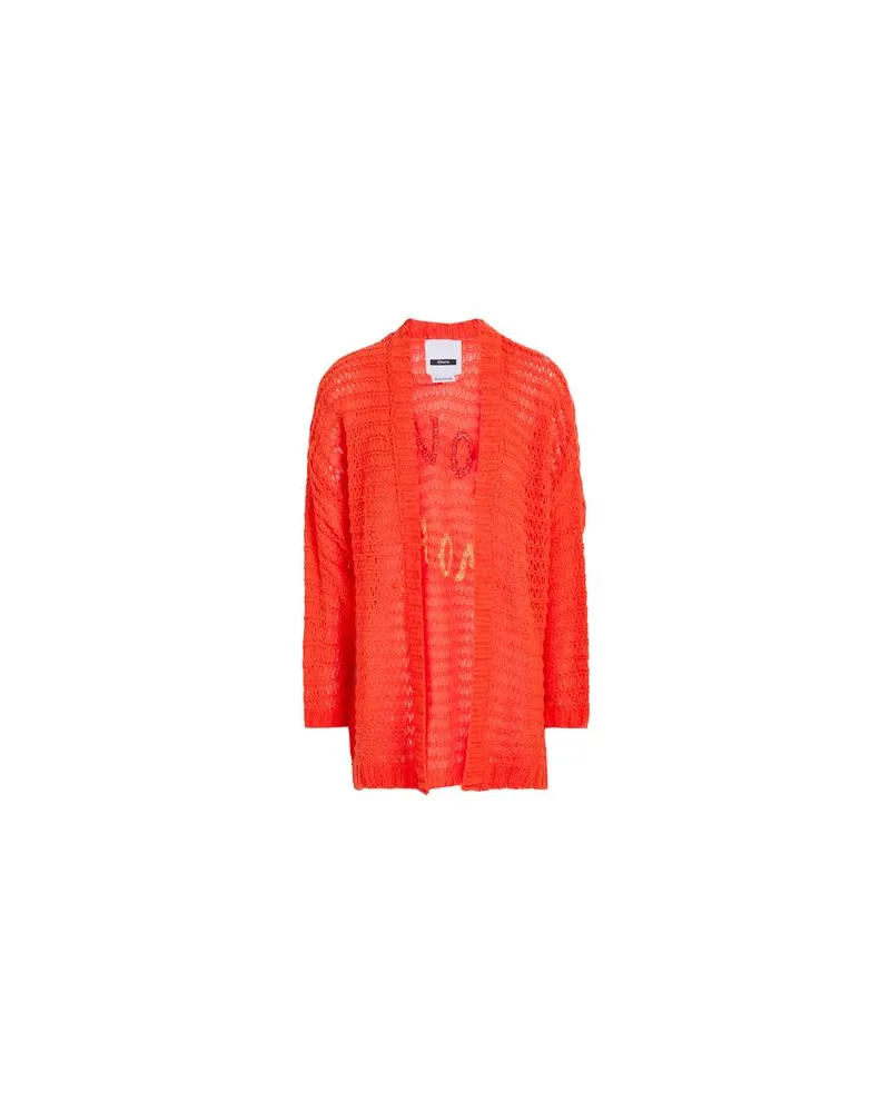 DIMORA STRICKWAREN - Strickjackenauf YOOX.COM Orange
