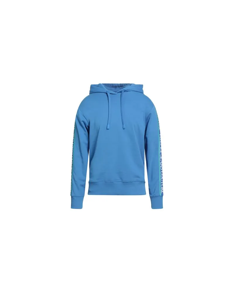 Versace Jeans TOPS - Sweatshirtsauf YOOX.COM Azurblau