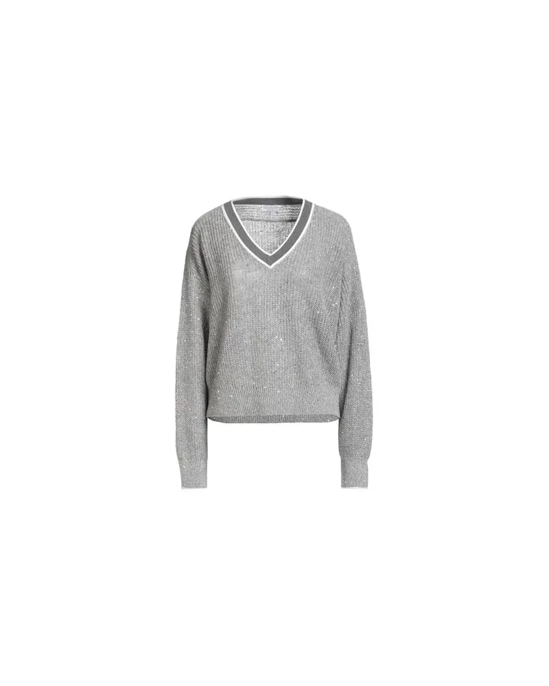 Brunello Cucinelli STRICKWAREN - Pulloverauf YOOX.COM Grau
