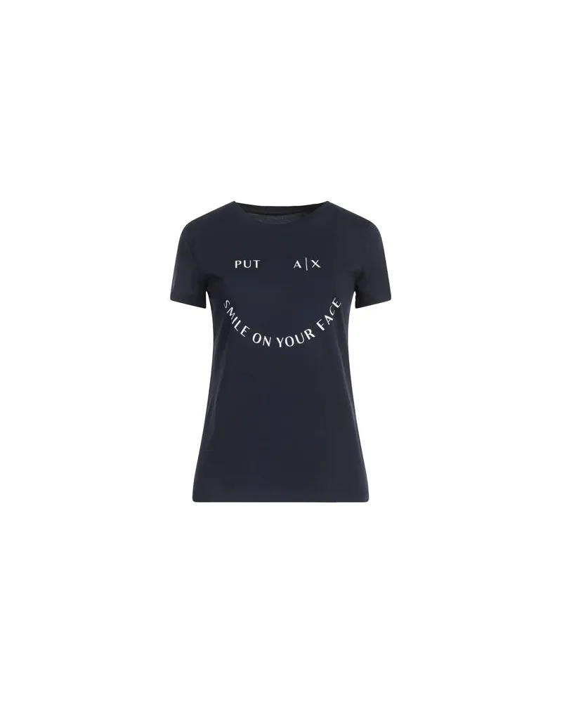 Armani Exchange TOPS - T-shirtsauf YOOX.COM Marineblau