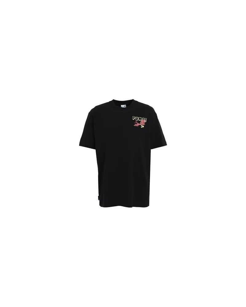 Puma Downtown Graphic Tee  - TOPS - T-shirtsauf YOOX.COM Schwarz