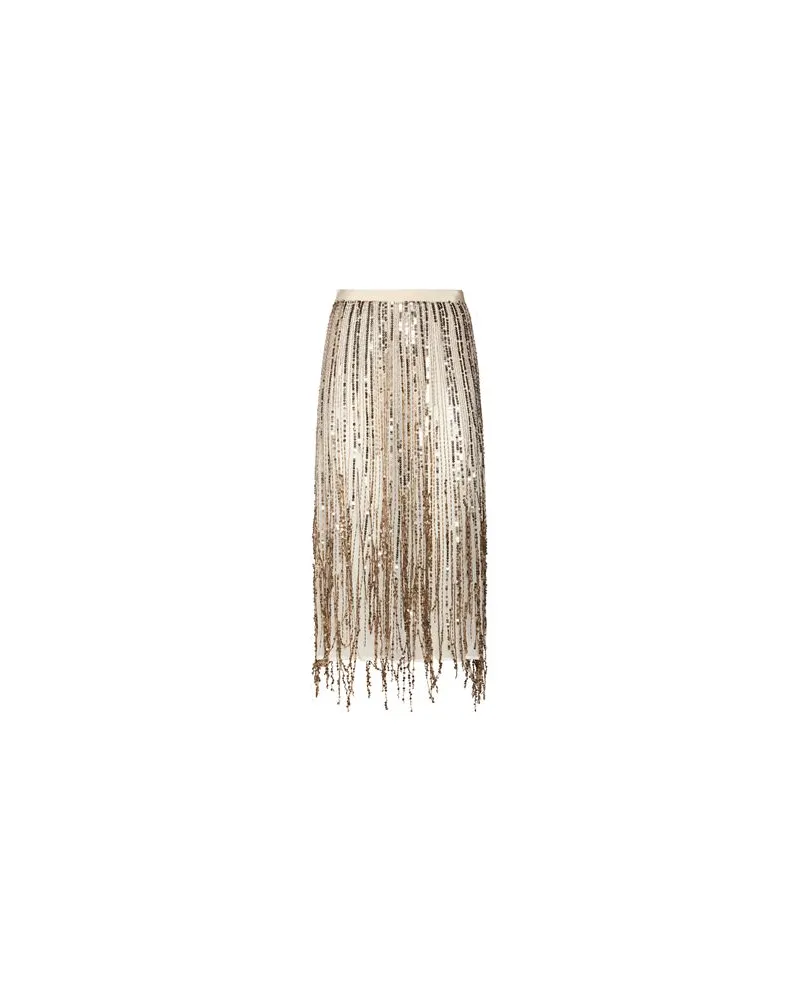 Elisabetta Franchi HOSEN & RÖCKE - Midi-Röckeauf YOOX.COM Cremeweiß