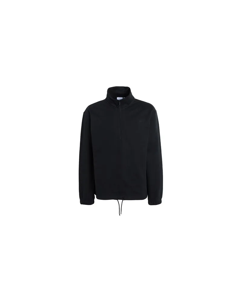 adidas ADICOLOR CONTEMPO HALF ZIP CREW  - TOPS - Sweatshirtsauf YOOX.COM Schwarz