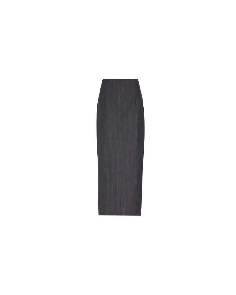 8 by Yoox COLUMN LONG SKIRT W/ BACK SPLIT  - HOSEN & RÖCKE - Maxi-Röckeauf YOOX.COM Braungrau
