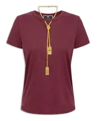 Elisabetta Franchi T-shirts Bordeaux