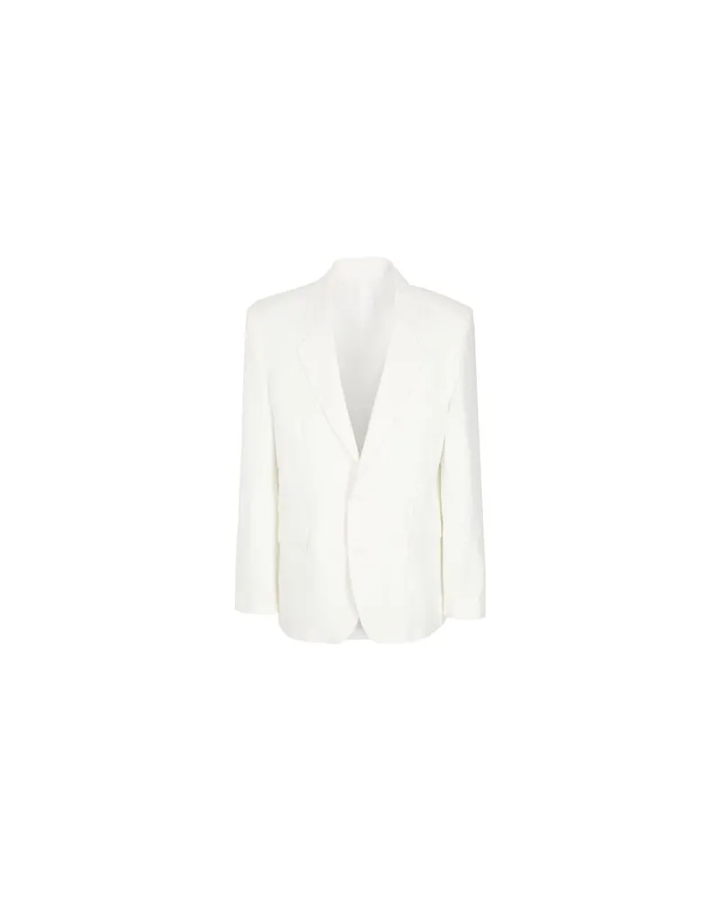 8 by Yoox LINEN OVERSIZE SINGLE-BREAST BLAZER  - ANZÜGE und CO-ORDS - Blazersauf YOOX.COM Weiß