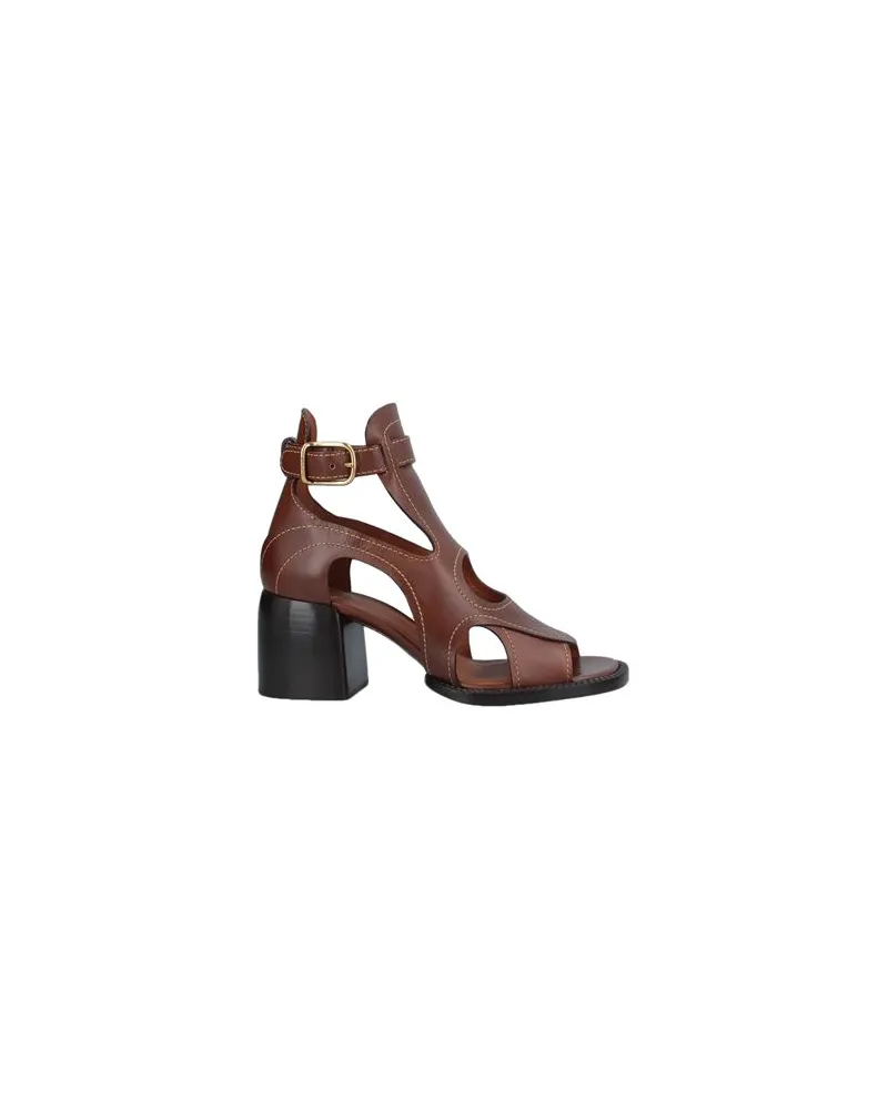 Chloé SCHUHE - Sandalenauf YOOX.COM Braun