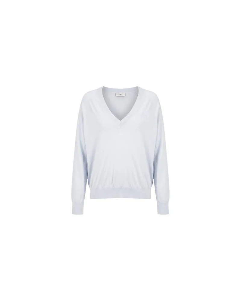 Elisabetta Franchi STRICKWAREN - Pulloverauf YOOX.COM Hellblau