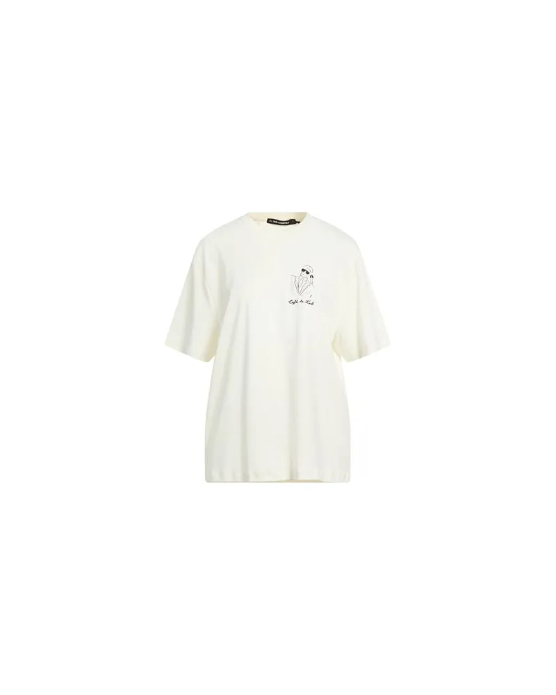 Karl Lagerfeld TOPS - T-shirtsauf YOOX.COM Elfenbein