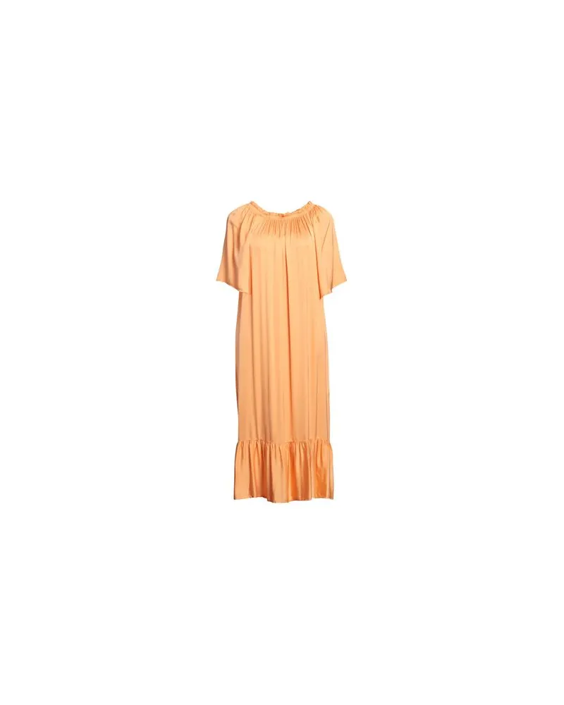 B.yu KLEIDER - Midi-Kleiderauf YOOX.COM Mandarine