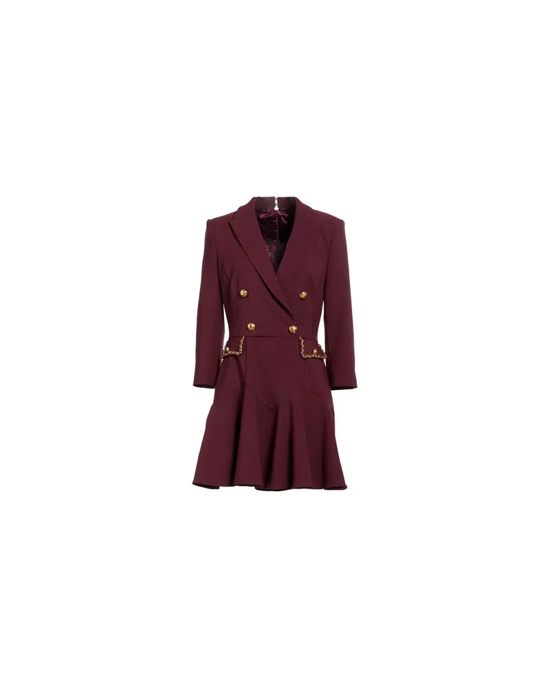 Elisabetta Franchi KLEIDER - Mini-Kleiderauf YOOX.COM Bordeaux