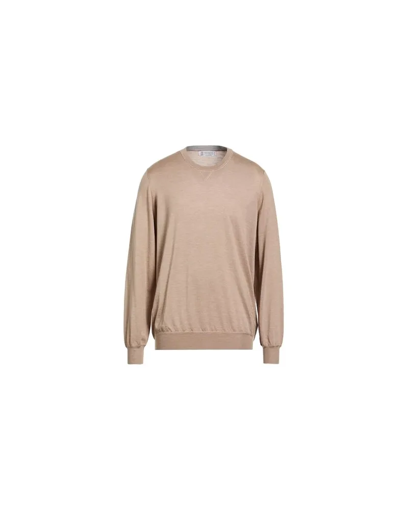 Brunello Cucinelli STRICKWAREN - Pulloverauf YOOX.COM Sand
