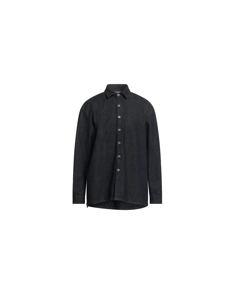 FourTwoFour on Fairfax TOPS - Jeanshemdenauf YOOX.COM Blau