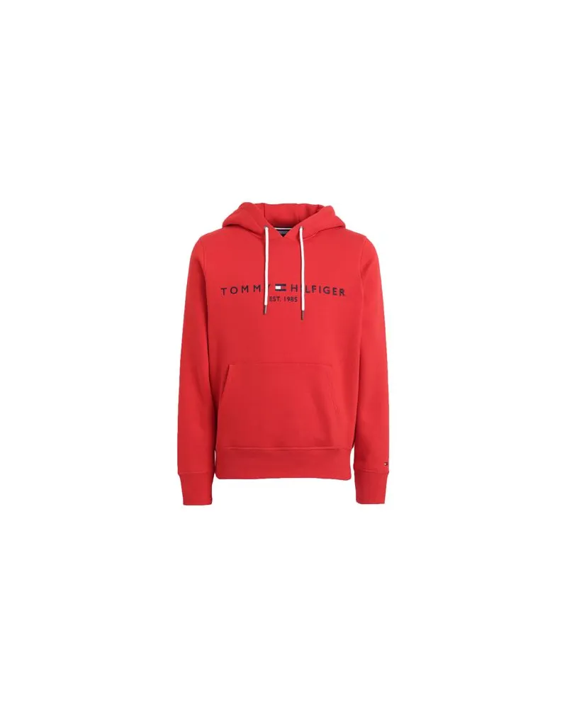 Tommy Hilfiger TOMMY LOGO HOODY  - TOPS - Sweatshirtsauf YOOX.COM Rostrot