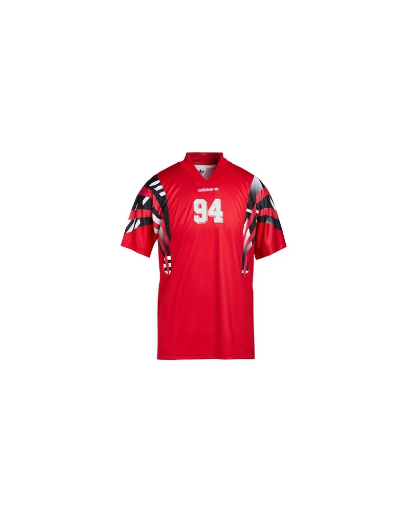 adidas TOPS - T-shirtsauf YOOX.COM Tomatenrot