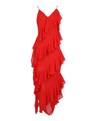 Rue du Bac Maxi-Kleid Tomatenrot