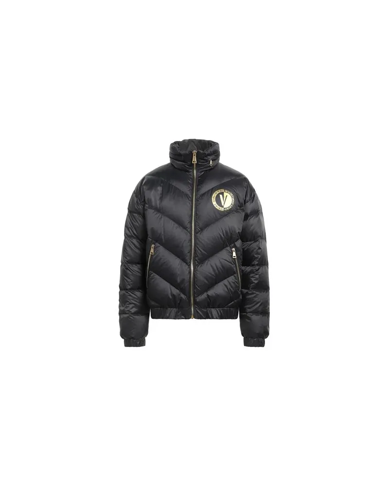 Versace Jeans JACKEN & MÄNTEL - Pufferjacken & Daunenjackenauf YOOX.COM Schwarz